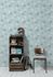 room picture Wallpaper dandelion blue cream glitter livingwalls Life 435607-3 4