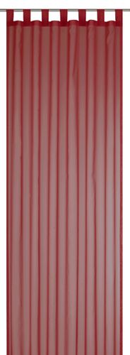 Loop Curtain transparent Feel Good Uni plain red 198282