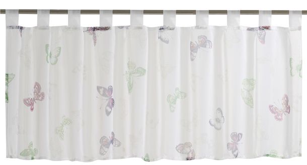 Half Curtain transparent Farfalla floral colourful 198442