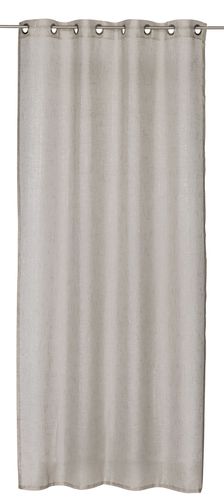 Eyelet Curtain semi-transparent Mirage plain brown 198589