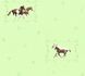 Kids Wallpaper horse pony green brown gloss Little Stars 35837-1 1