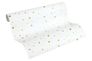 Roll picture Kids Wallpaper dots dotted white gold gloss Little Stars 35839-2 2