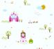 Kids Wallpaper princess castle white pink gloss 35852-2 1