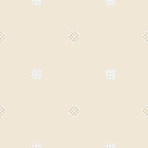 Kids Wallpaper circle pattern beige grey Rasch Textil Favola 303247