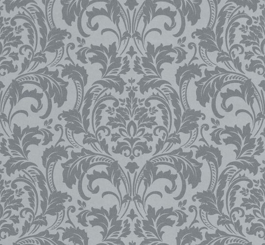 Article view Deluxe by Guido Maria Kretschmer Wallpaper damask glass beads silver grey 41005-20