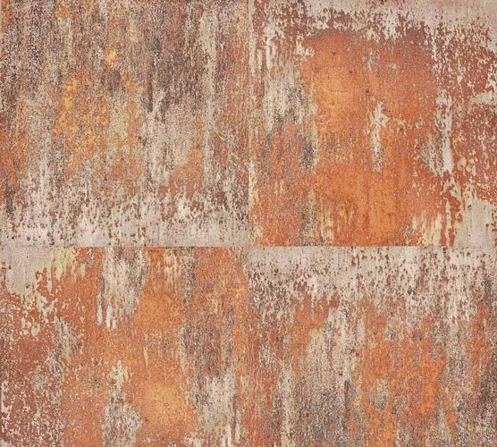 Wallpaper Neue Bude 2.0 metal patina rusty brown grey 36118-2