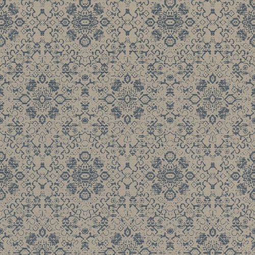 Wallpaper Rasch Textil Palau ornament grey blue 228877