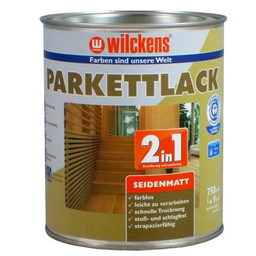 Wilckens 2in1 Parquet Flooring Varnish Paint Lacquer 750ml