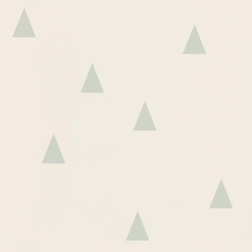 Article picture Kids Wallpaper Triangle white mint green Rasch Textil 128868