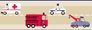 Article picture Kids Wallpaper Border Cars Fire Truck beige red Rasch Textil 177305 1