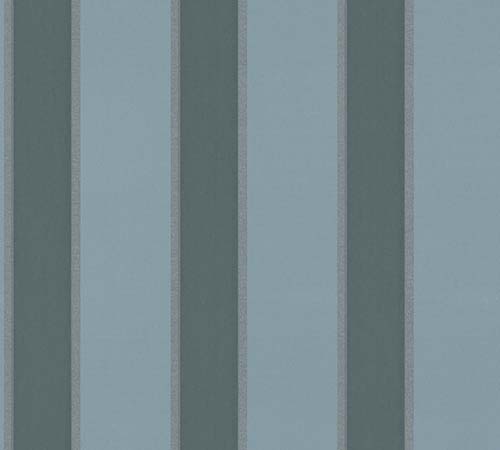 Article picture Wallpaper stripes dark blue metallic Architects Paper 33329-3