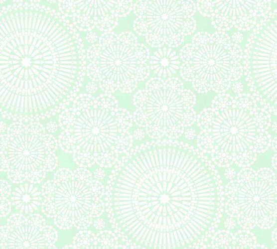 Productphotography Non-Woven Wallpaper Mandala Floral green white livingwalls 36295-4