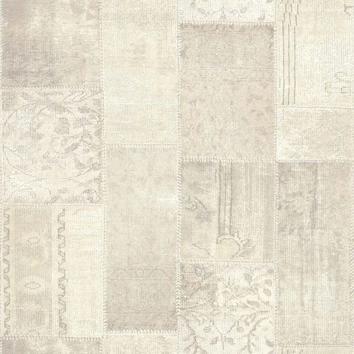 Productpicture Non-Woven Wallpaper Patchwork grey Rasch Textil Boho Chic 148329