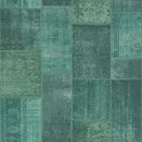 Articlepicture Non-Woven Wallpaper Patchwork green Rasch Textil Boho Chic 148652