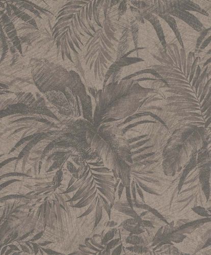 Article Picture Non-Woven Wallpaper Floral taupe brown Glitter Rasch Textil 229096