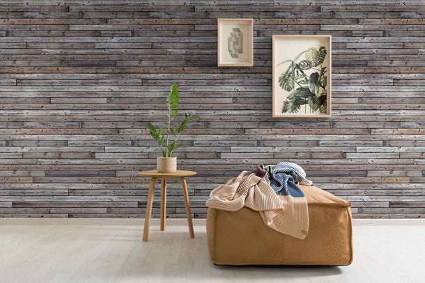 Image Non-Woven Digital Print Photo Wallpaper Mural wooden boards | A34801