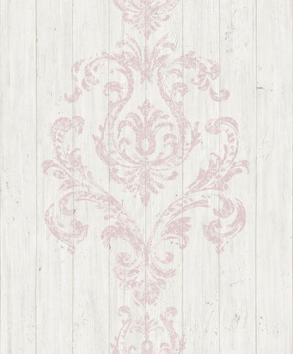 Image Non-Woven Wallpaper baroque wood grey rose GranDeco Facade FC2208