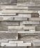 Image Non-Woven Wallpaper 3D wooden cream grey GranDeco Facade FC3001 1