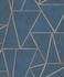 Article picture Non-Woven Wallpaper tiles geometric blue gloss GranDeco  EP3704 1