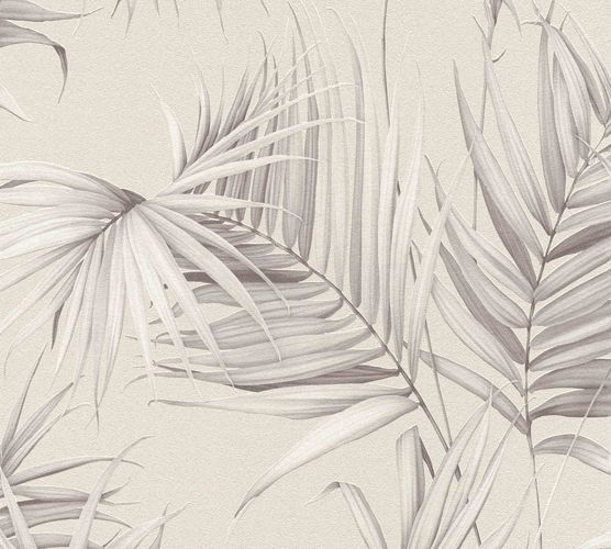 Picture Designer Wallpaper Michalsky palm tree floral beige grey 36505-2