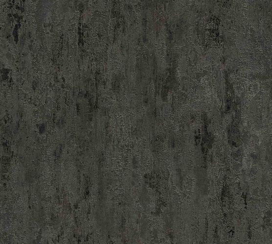 Non-Woven Wallpaper Patina black silver Metallic 32651-5