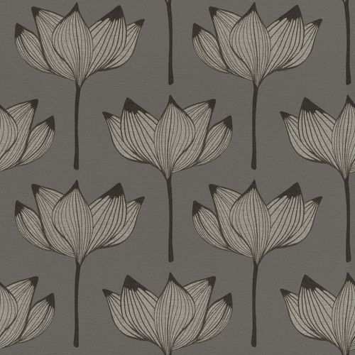 Photo Non-woven Wallpaper Onszelf Flower silver Most Fabloulos 530926
