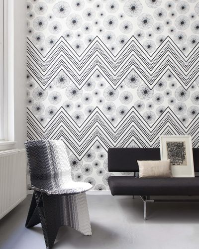 Picture Photo Wallpaper Onszelf zig-zag black Most Fabloulos 532043