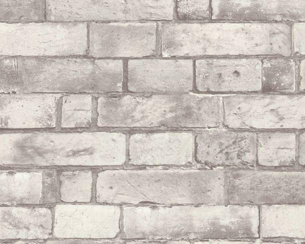 Product picture Non-Woven Wallpaper brick look grey 30256-2