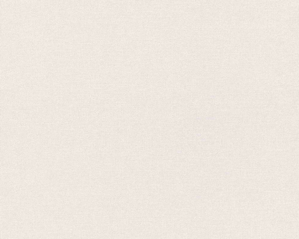 Nonwoven Wallpaper Plain white Linen Style 367611