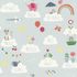 Kids Wallpaper animals hello clouds blue Rasch 249439 1