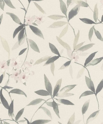 Illustration Non-woven wallpaper floral textile look 424904