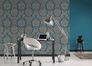 Non-Woven Wallpaper Uni Design blue 36899-6 3