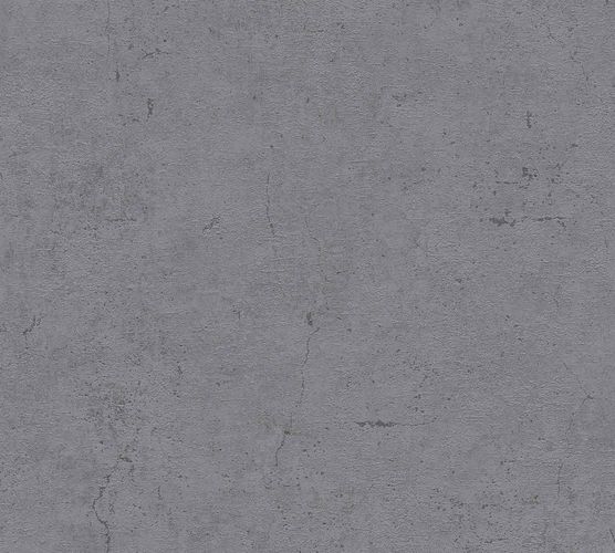 Non-Woven Wallpaper Concrete Vintage grey anthracite Gloss