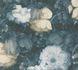 Non-Woven Wallpaper Flowers Vintage blue yellow grey 36921-3 1