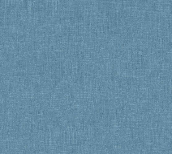 Non-Woven Wallpaper Textile Look Uni blue white 36925-9