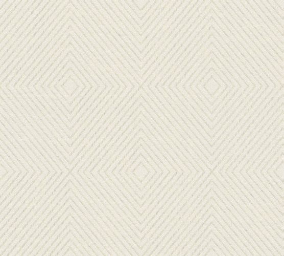 Wallpaper Graphic Rhombuses cream white cream Gloss