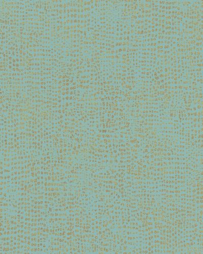 Non-Woven Wallpaper dots blue gold metallic 31305