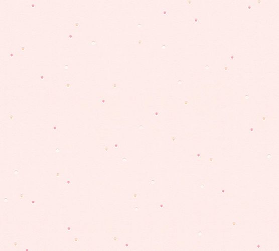 Kids Wallpaper Small Dots rose white 2194-73