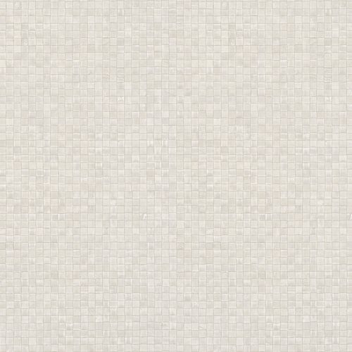 Non-woven Wallpaper Mosaic Look cream grey 83938