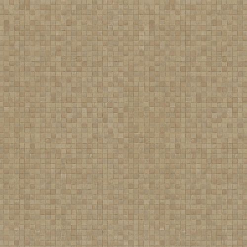 Non-woven Wallpaper Mosaic Look brown taupe 83941