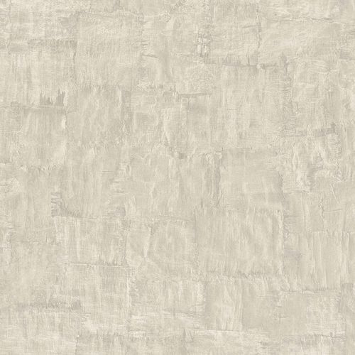 Non-woven Wallpaper Trowel Plaster Look cream metallic 83974