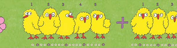 Kids Border Chicks Count green yellow Jonas Koetz 46520