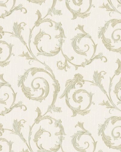 Image Non-Woven Wallpaper  Floral cream green 30608