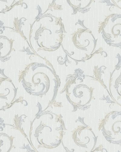 Image Non-Woven Wallpaper  Floral grey silver 30612