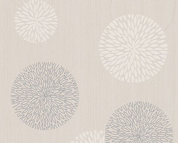 Wallpaper grey taupe flower Spot AS Creation 93791-2