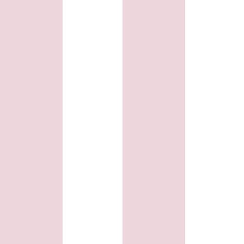 Kids Wallpaper stripes pink white Babylandia 005472