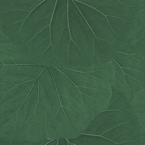 Non-Woven Wallpaper Leaves 3D Floral green 138996