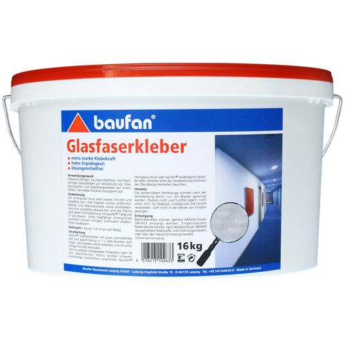 Baufan glass fibre adhesive 16 kg adhesion promoter