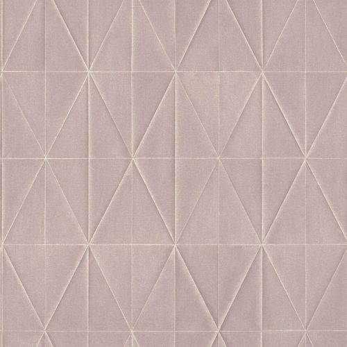 Non Woven Wallpaper 3d Graphic Grey Pink Blush