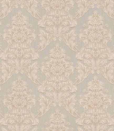 Article picture Textile Wallpaper Ornament grey beige Gloss 086170